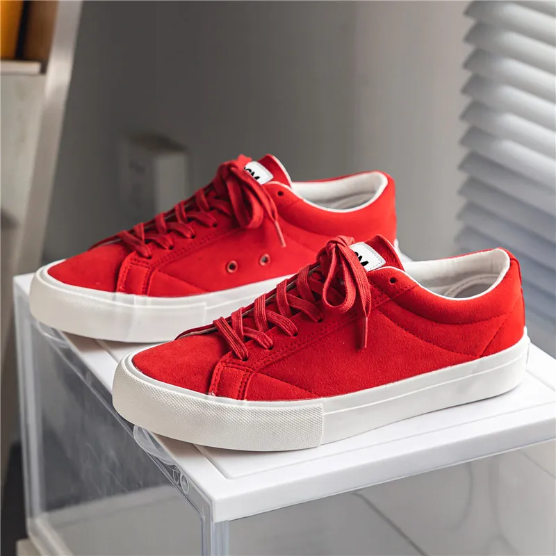 OUGLEMEN Lightweight Low Top Skateboard Shoes Men's-6