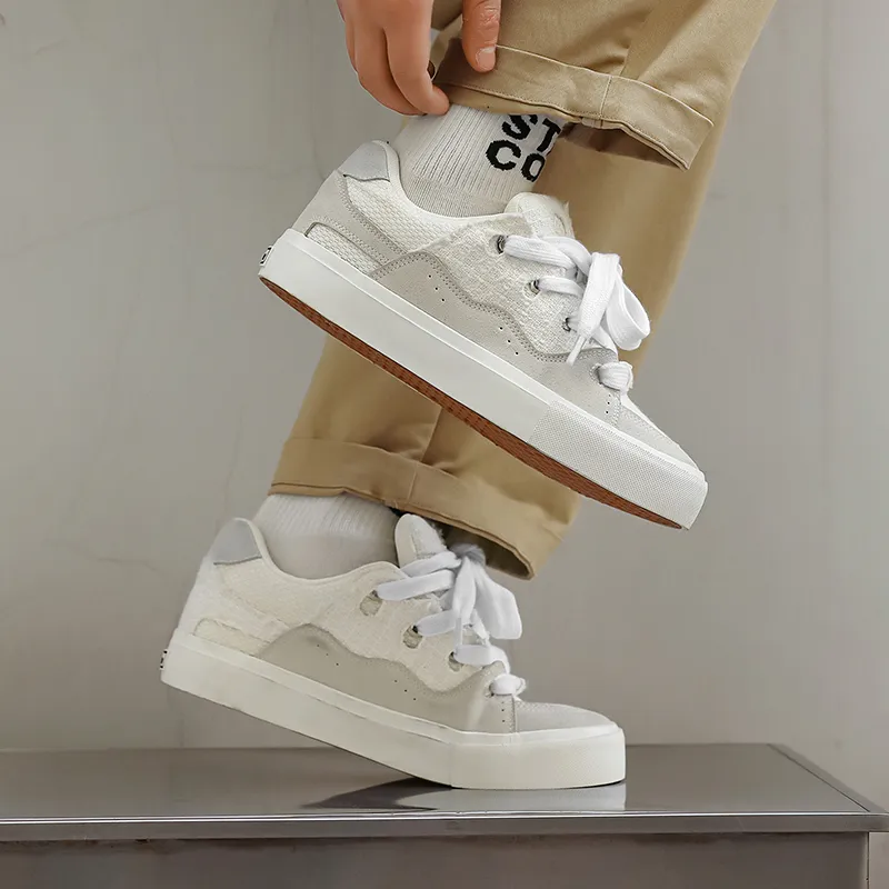 OUGLEMEN Wear resistant, Lightweight, Breathable, And Non slip. Low Top Skateboard Shoes Unisex-8