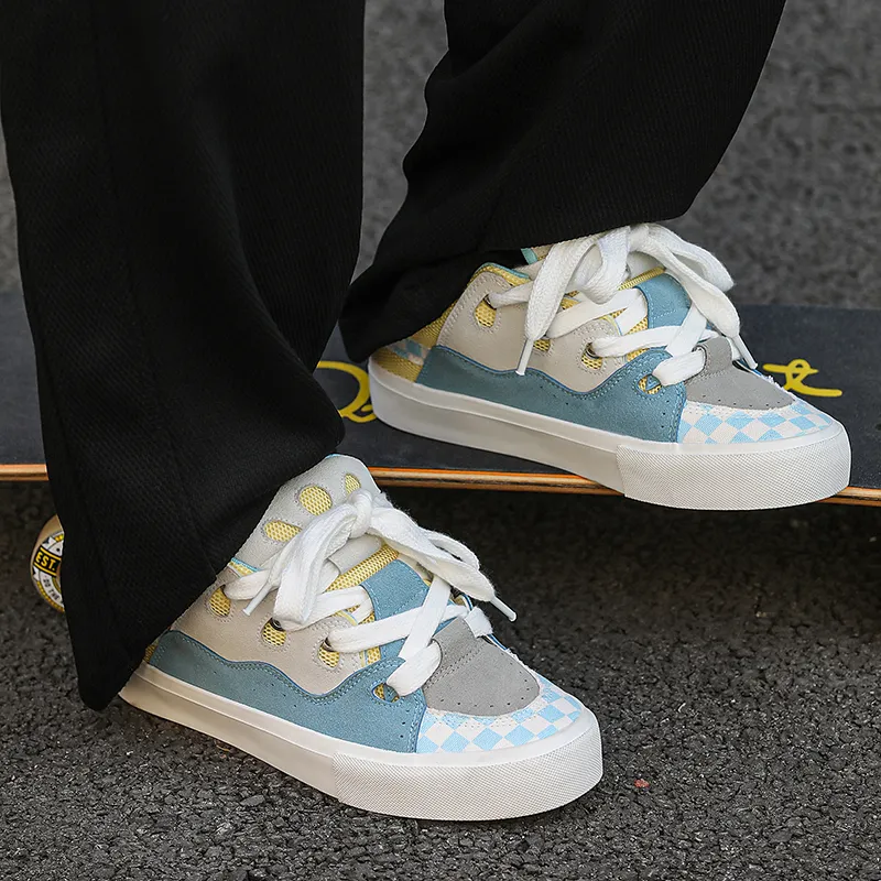 OUGLEMEN Wear resistant, Lightweight, Breathable, And Non slip. Low Top Skateboard Shoes Unisex-19