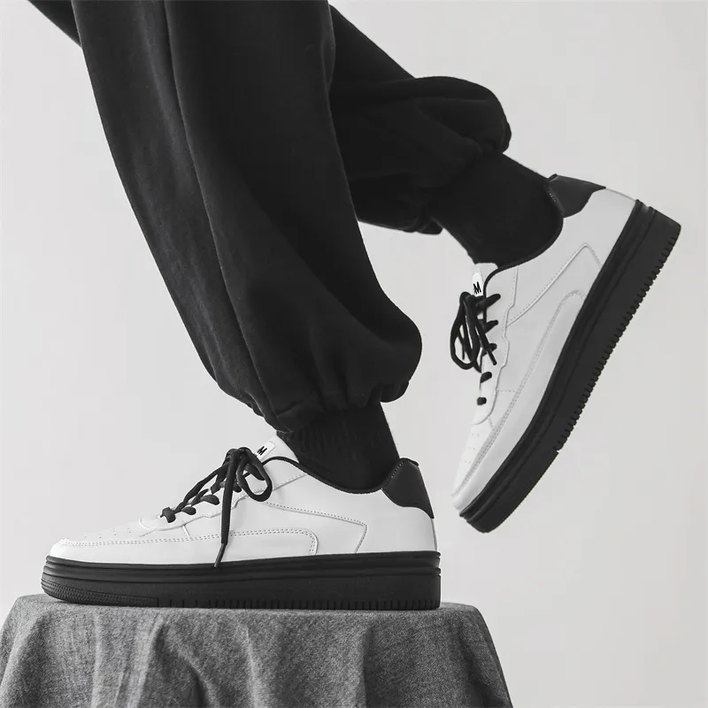 OUGLEMEN Wear resistant, Lightweight, Breathable, And Non slip. Low Top Skateboard Shoes Men's Box-9