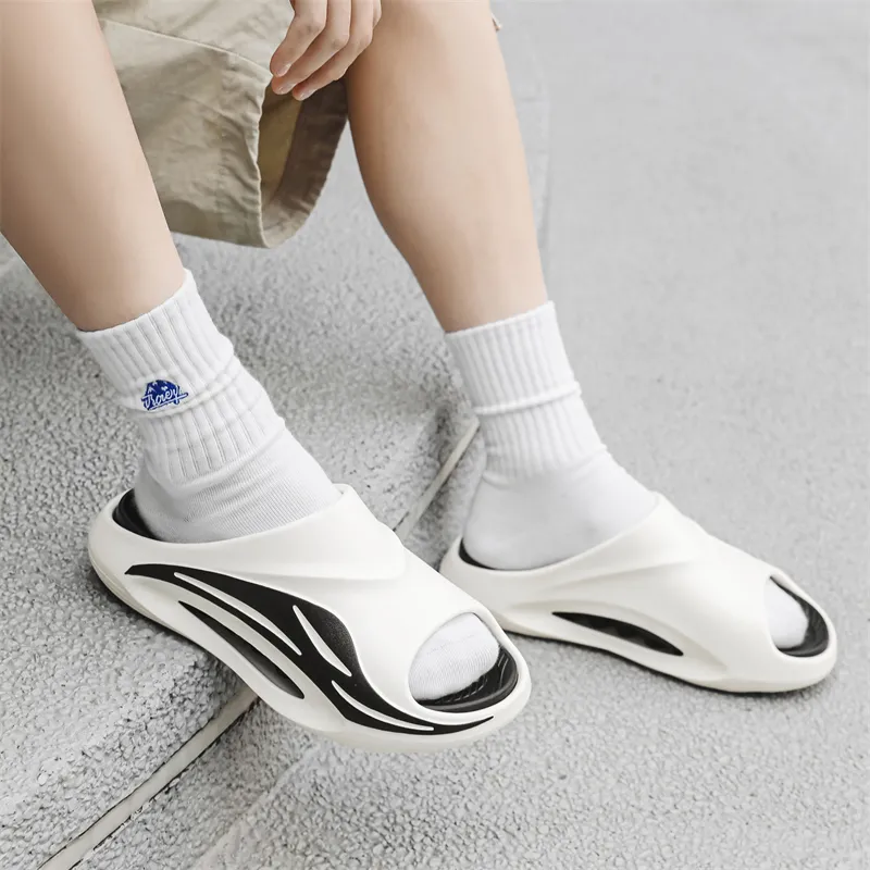 OUGLEMEN Slip Resistant Odor Resistant Slide Slippers Unisex-9