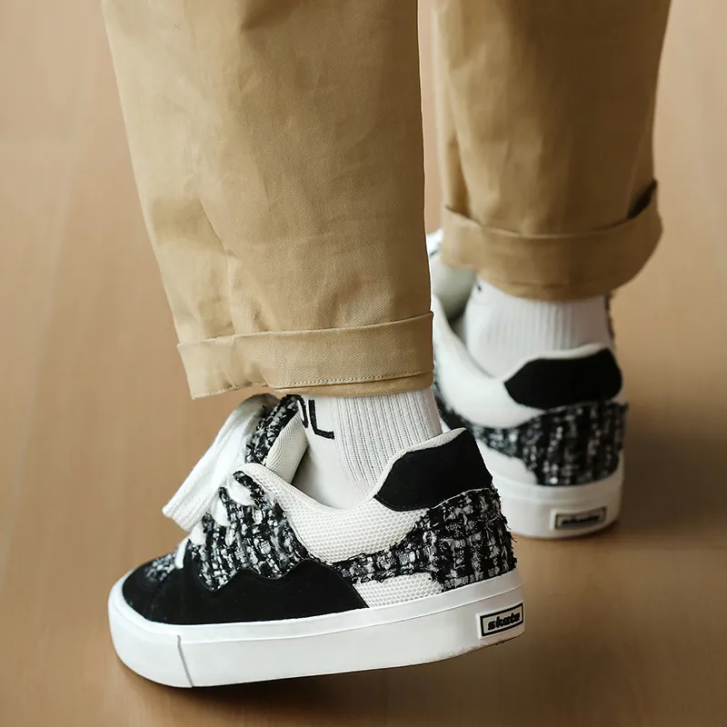 OUGLEMEN Wear resistant, Lightweight, Breathable, And Non slip. Low Top Skateboard Shoes Unisex-28