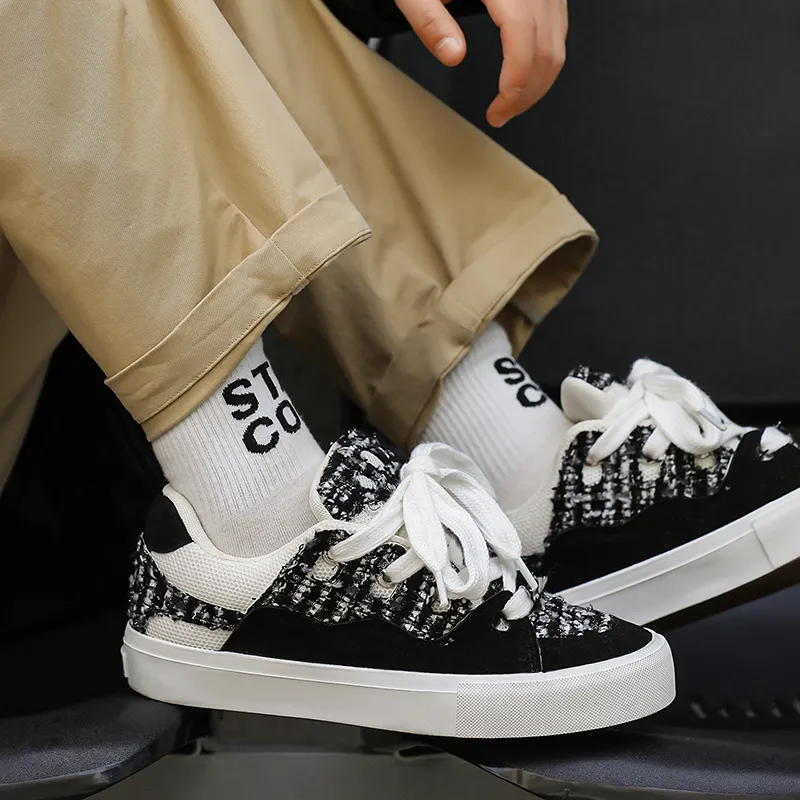OUGLEMEN Wear resistant, Lightweight, Breathable, And Non slip. Low Top Skateboard Shoes Unisex-27