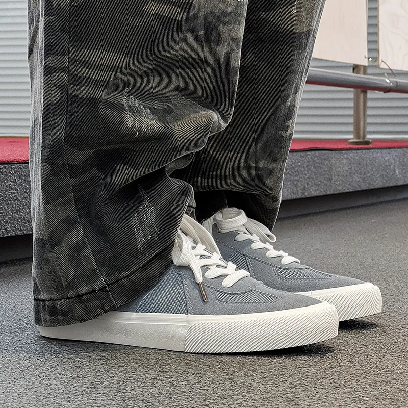 OUGLEMEN Coverage Slip Resistant Height Increasing Lightweight Low Top Skateboard Shoes Men's-9