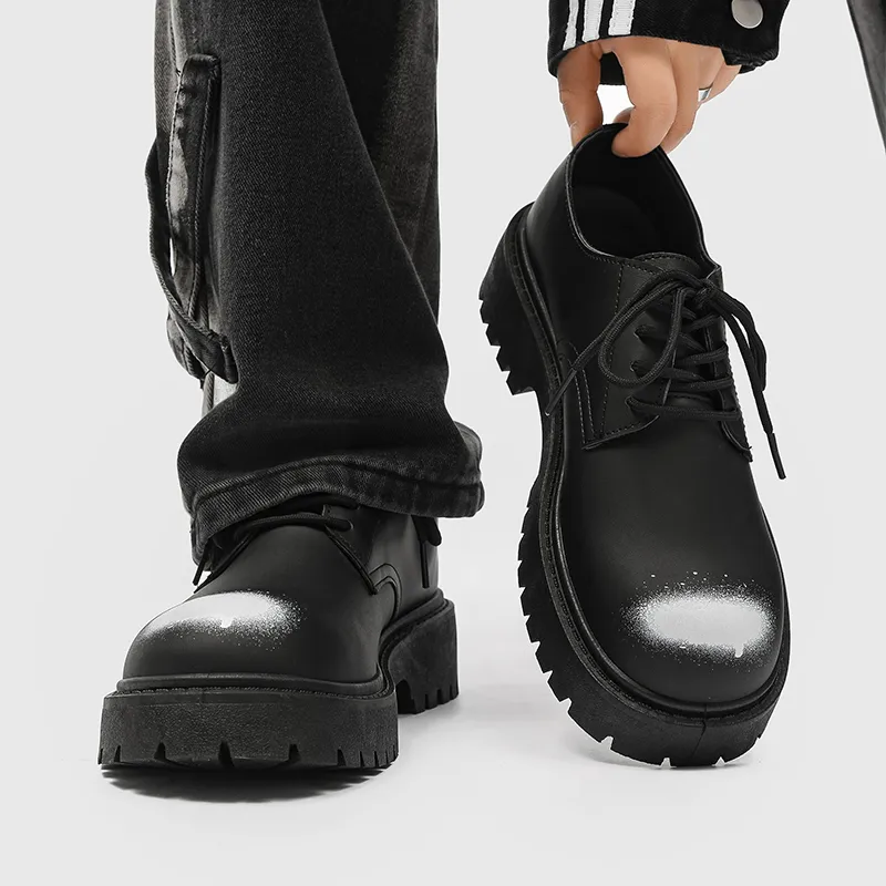 / Dress Shoes Unisex Low Top Black-13