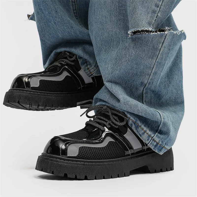 / Dress Shoes Unisex Low Top Black-29