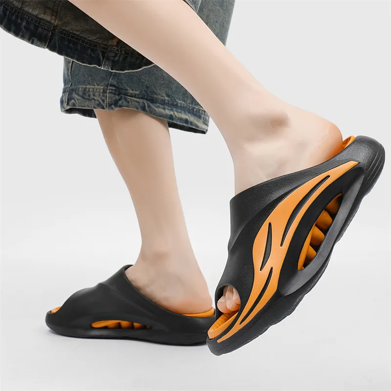 OUGLEMEN Slip Resistant Odor Resistant Slide Slippers Unisex-18