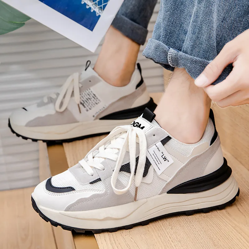 OUGLEMEN Slip Resistant And Abrasion Resistant Coverage Low Top Casual Shoes Men's Box-9