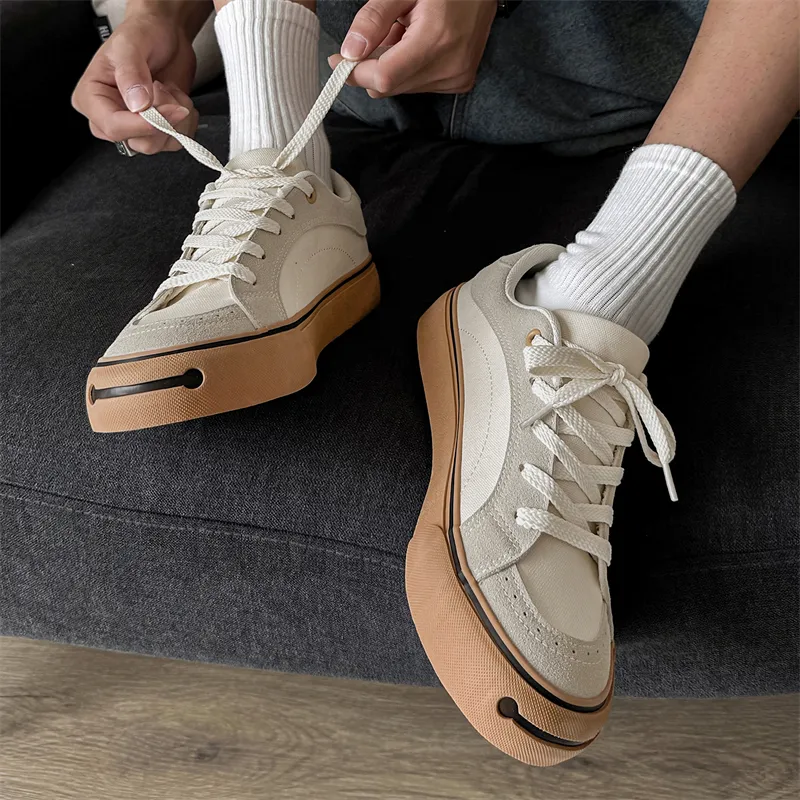 OUGLEMEN Coverage Slip Resistant And Abrasion Resistant Low Top Skateboard Shoes Men's-14