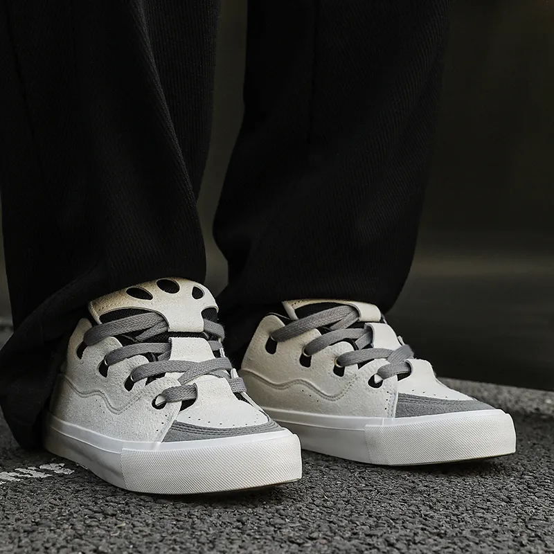 OUGLEMEN Wear resistant, Lightweight, Breathable, And Non slip. Low Top Skateboard Shoes Unisex-2