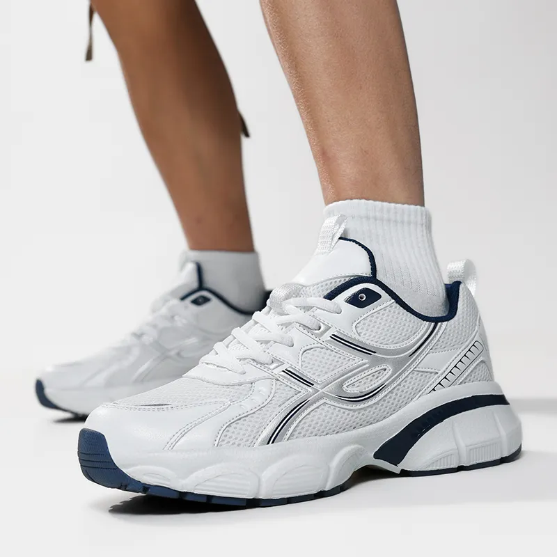 OUGLEMEN Cushioning, Slip Resistant, Abrasion Resistant Coverage Low Top Chunky Sneakers Unisex Box Included-4