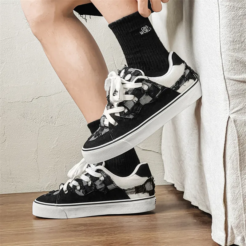 OUGLEMEN Wrapping, Wear Resistant And Non Slip Low Top Skateboard Shoes Unisex Box-4