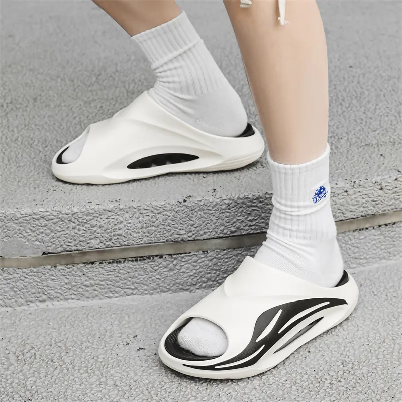 OUGLEMEN Slip Resistant Odor Resistant Slide Slippers Unisex-8