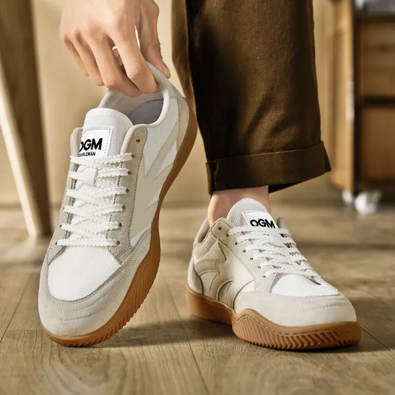 OUGLEMEN Wear resistant, Lightweight, Breathable, And Non slip. Low Top Skateboard Shoes Unisex Box-4