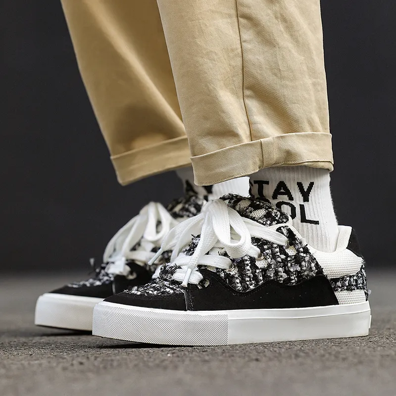OUGLEMEN Wear resistant, Lightweight, Breathable, And Non slip. Low Top Skateboard Shoes Unisex-26