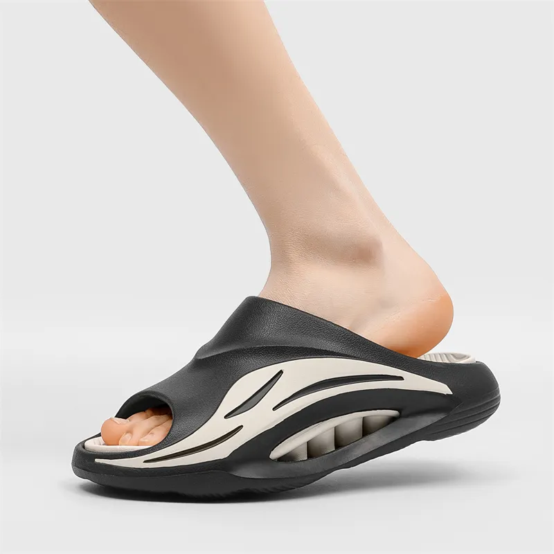 OUGLEMEN Slip Resistant Odor Resistant Slide Slippers Unisex-13