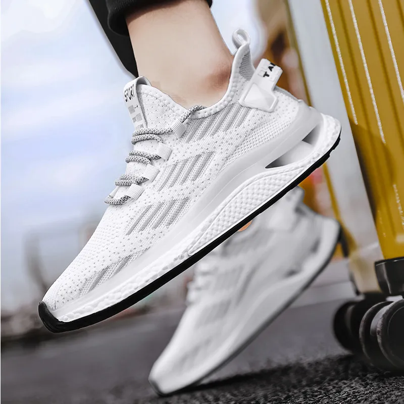 OUGLEMEN Cushioning, Slip Resistant, Abrasion Resistant Coverage Low Top Casual Shoes Men's-4