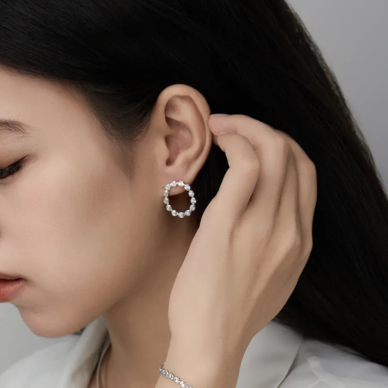 ADHORA S925 Silver Earrings Women's-1
