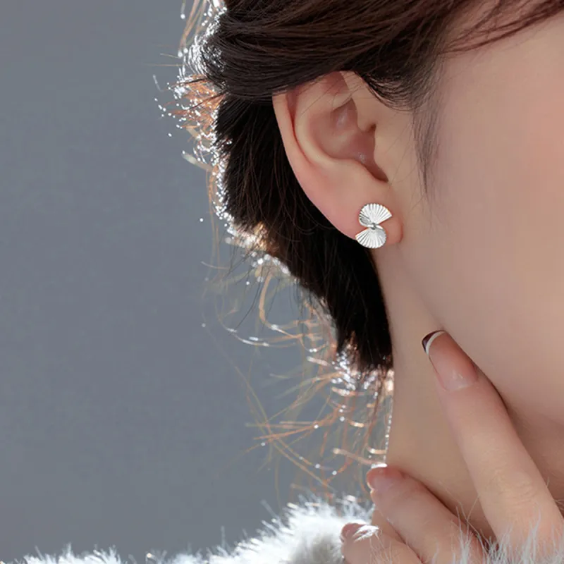 ADHORA S925 Silver Stud Earrings Women's-3