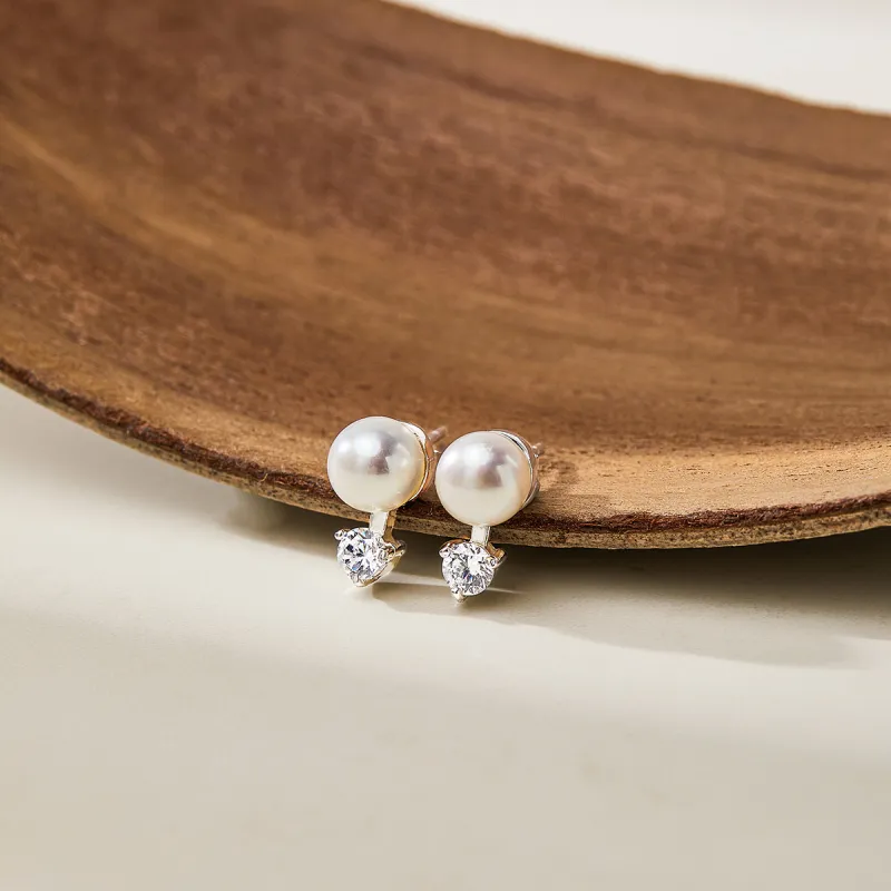 ADHORA S925 Silver Stud Stud Earrings Women's-3