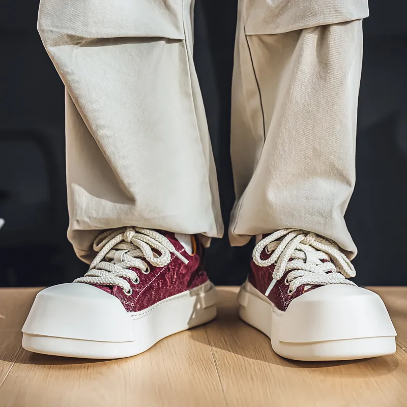 YIVELOVE Slip Resistant, Abrasion Resistant, Breathable Low Top Canvas Shoes Men's-11