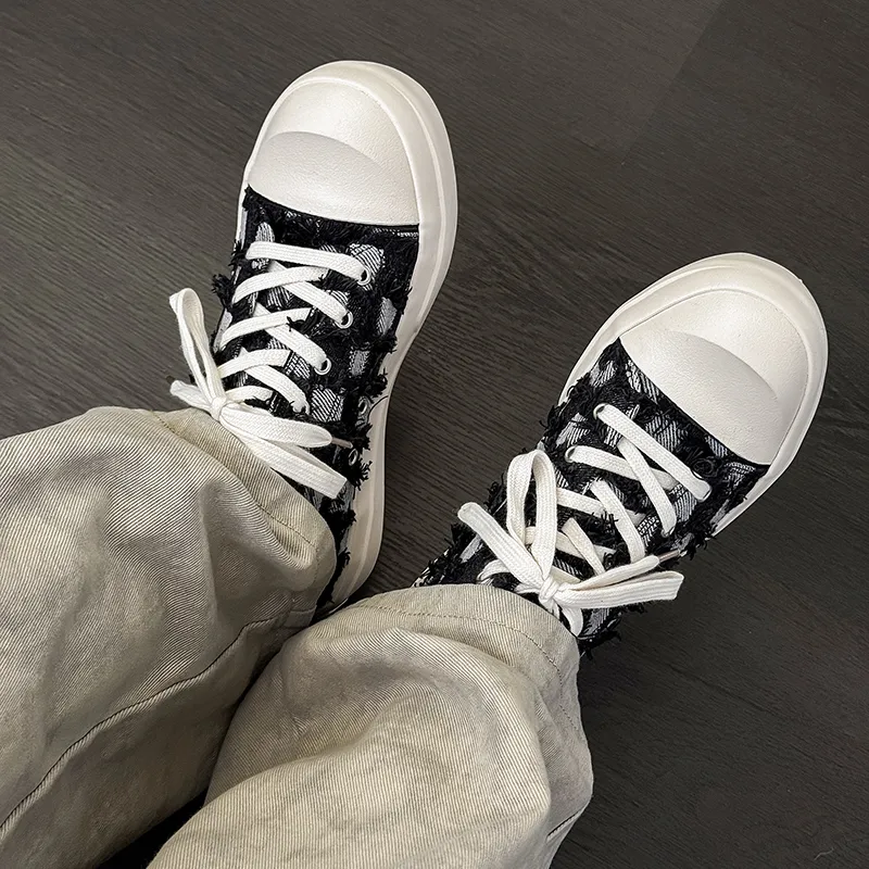 YIVELOVE Slip Resistant, Breathable, Height Increasing Low Top Canvas Shoes Men's-5