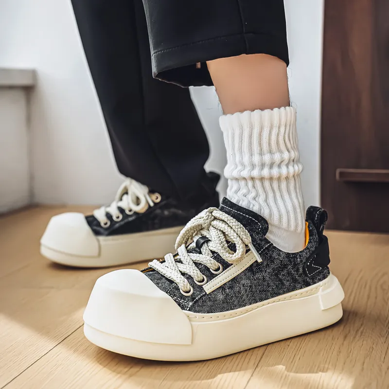 YIVELOVE Slip Resistant, Abrasion Resistant, Breathable Low Top Canvas Shoes Men's-4