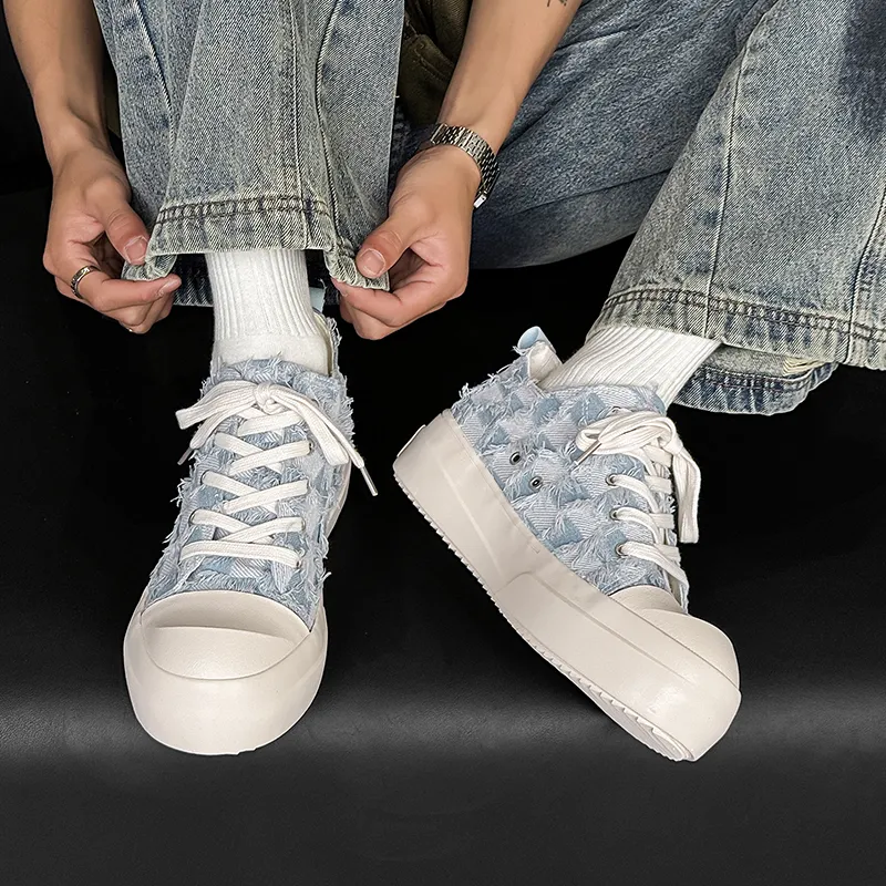 YIVELOVE Slip Resistant, Breathable, Height Increasing Low Top Canvas Shoes Men's-9