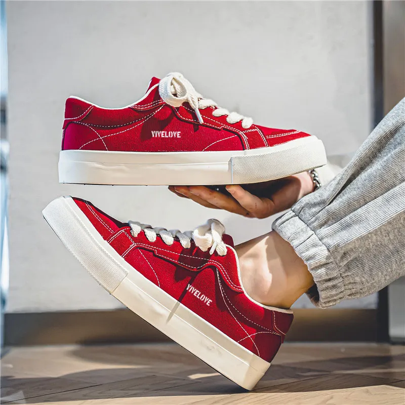 YIVELOVE Anti-Slip And Wear-Resistant Breathable Low-Top Canvas Shoes Men's-11