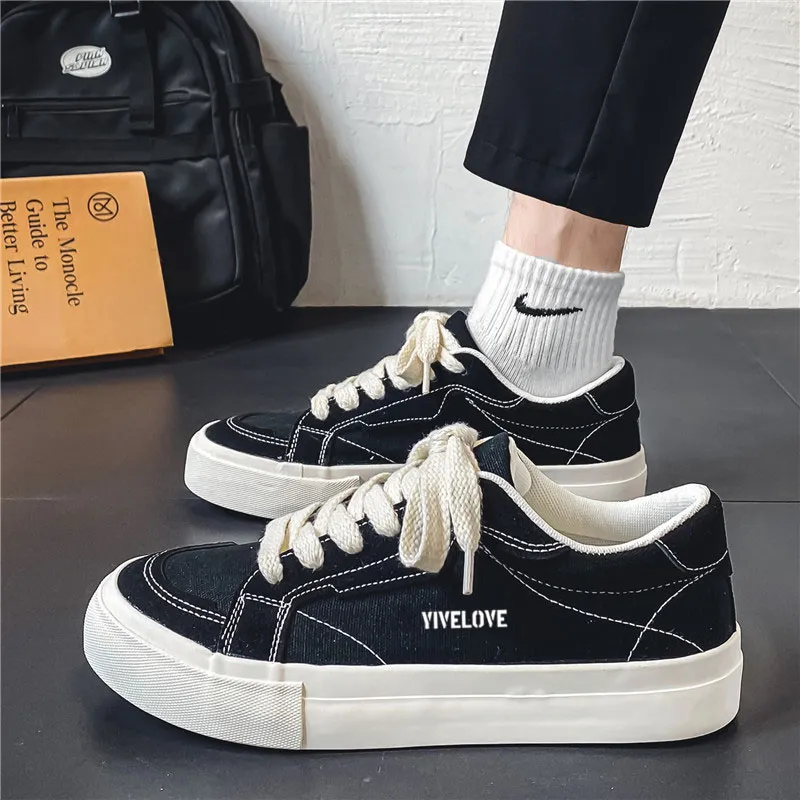 YIVELOVE Anti-Slip And Wear-Resistant Breathable Low-Top Canvas Shoes Men's-3