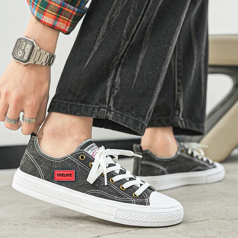 YIVELOVE Anti-Slip And Wear-Resistant Breathable Low-Top Canvas Shoes Men's-13
