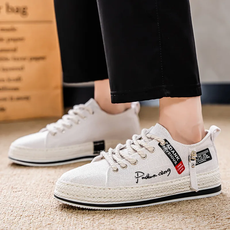 YIVELOVE Slip Resistant, Abrasion Resistant, Breathable Low Top Canvas Shoes Men's-12