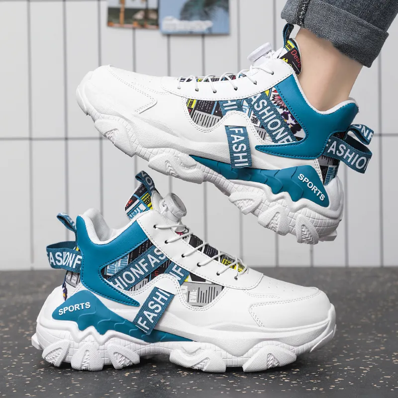 YIVELOVE Wear-Resistant Height Increasing Warm High-Top Chunky Sneakers Men's-15