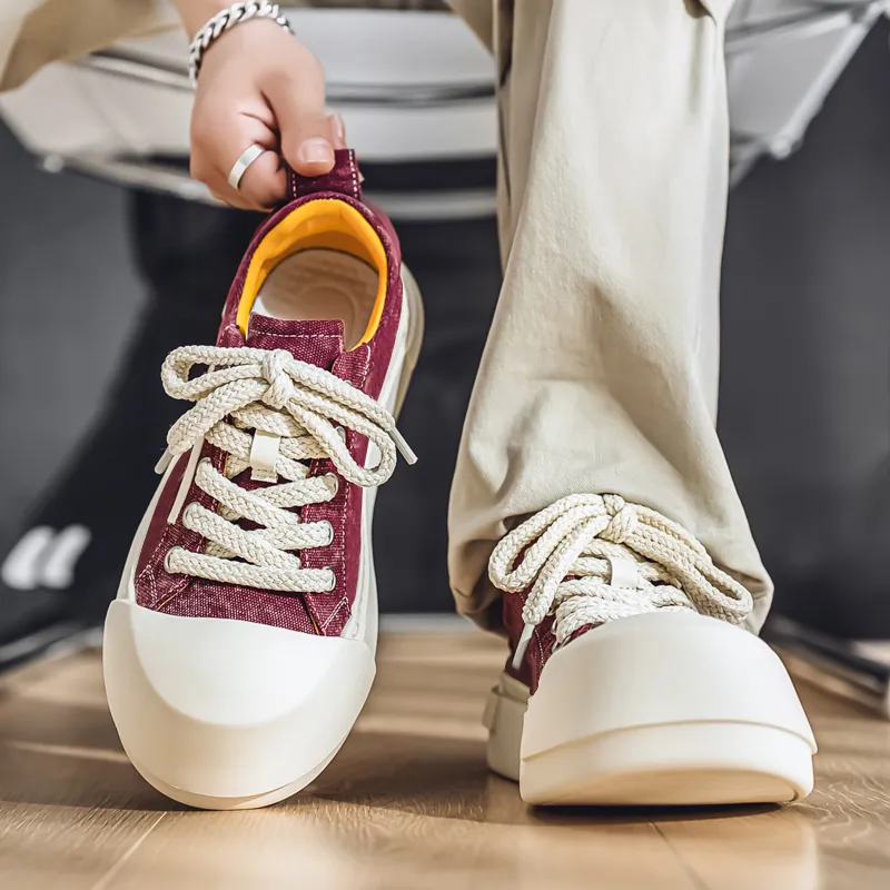 YIVELOVE Slip Resistant, Abrasion Resistant, Breathable Low Top Canvas Shoes Men's-9