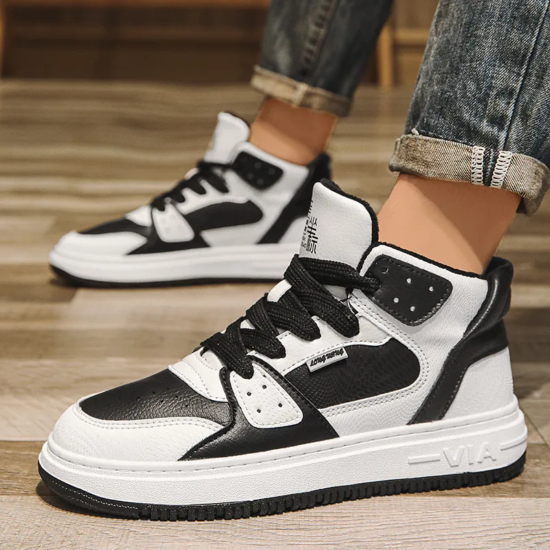 YIVELOVE Warm Anti-Slip And Wear-Resistant High-Top Skateboard Shoes Men's-28