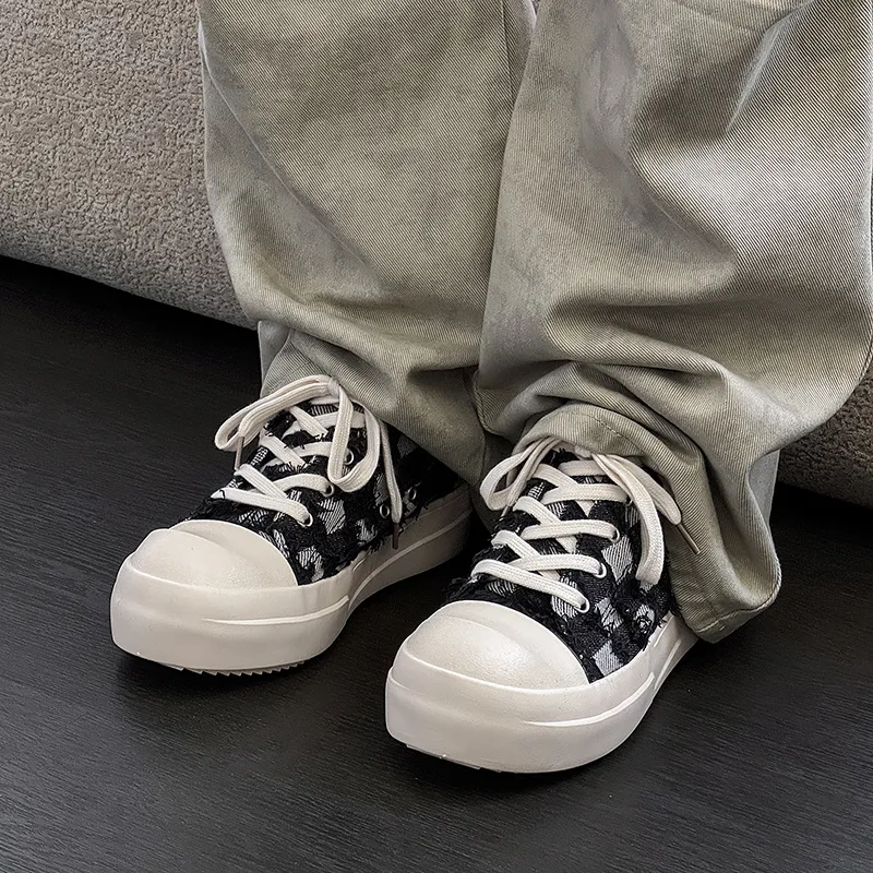 YIVELOVE Slip Resistant, Breathable, Height Increasing Low Top Canvas Shoes Men's-3