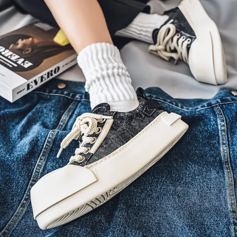 YIVELOVE Slip Resistant, Abrasion Resistant, Breathable Low Top Canvas Shoes Men's-5