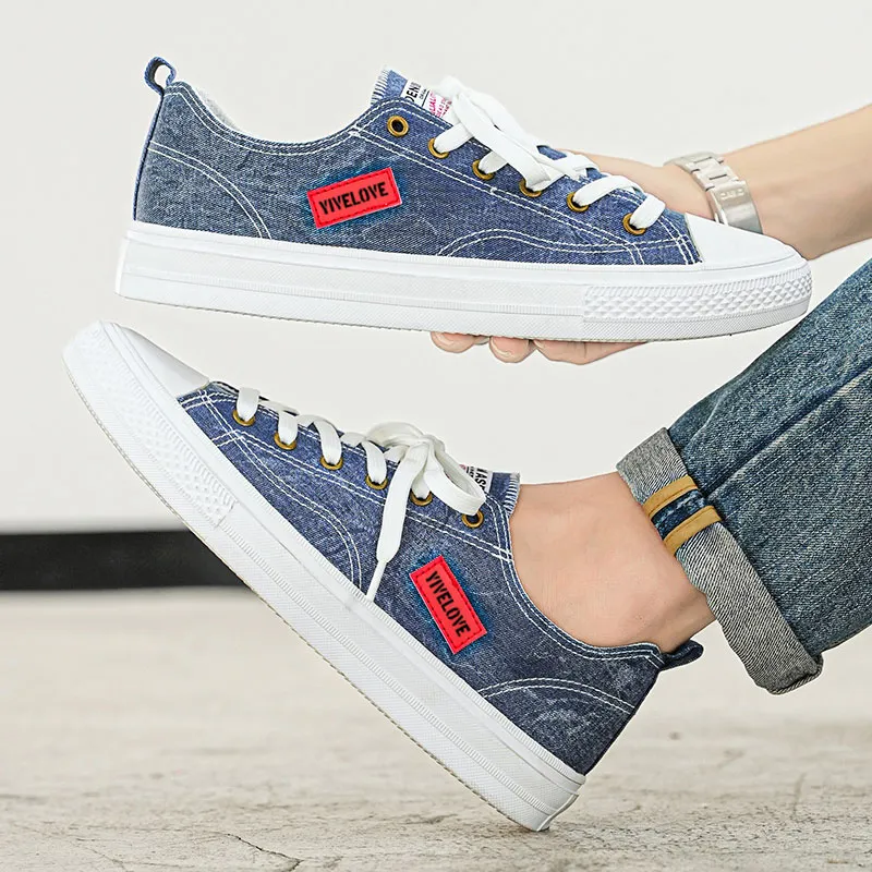 YIVELOVE Anti-Slip And Wear-Resistant Breathable Low-Top Canvas Shoes Men's-5