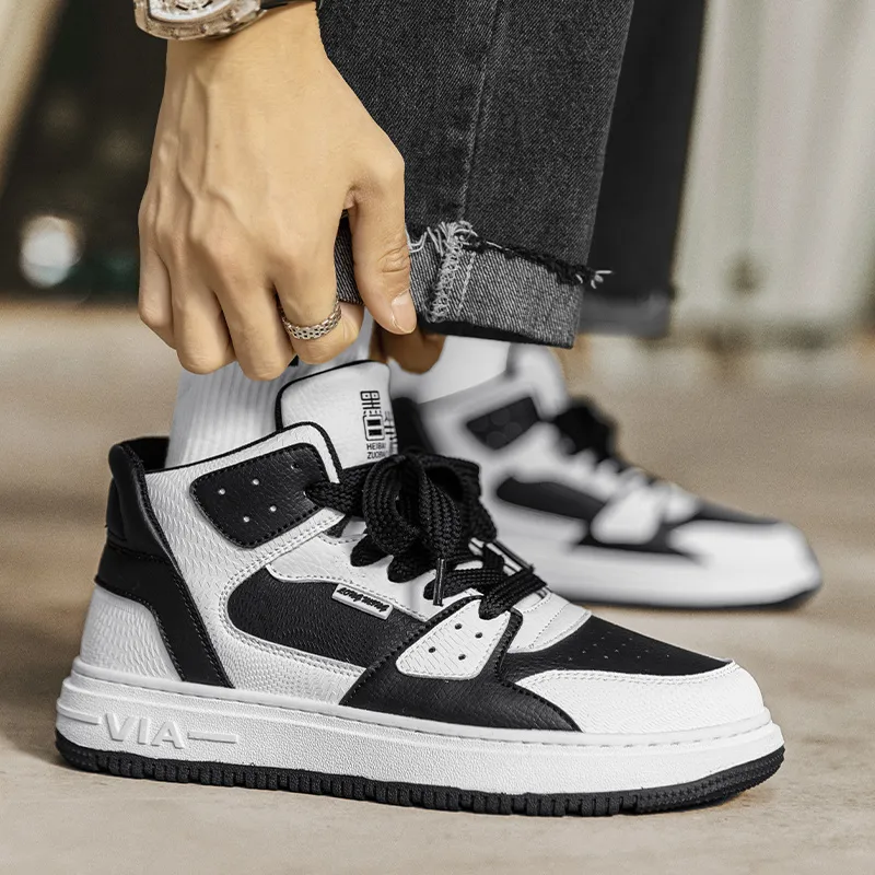 YIVELOVE Warm Anti-Slip And Wear-Resistant High-Top Skateboard Shoes Men's-9