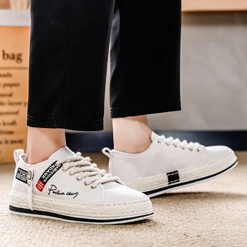 YIVELOVE Slip Resistant, Abrasion Resistant, Breathable Low Top Canvas Shoes Men's-11