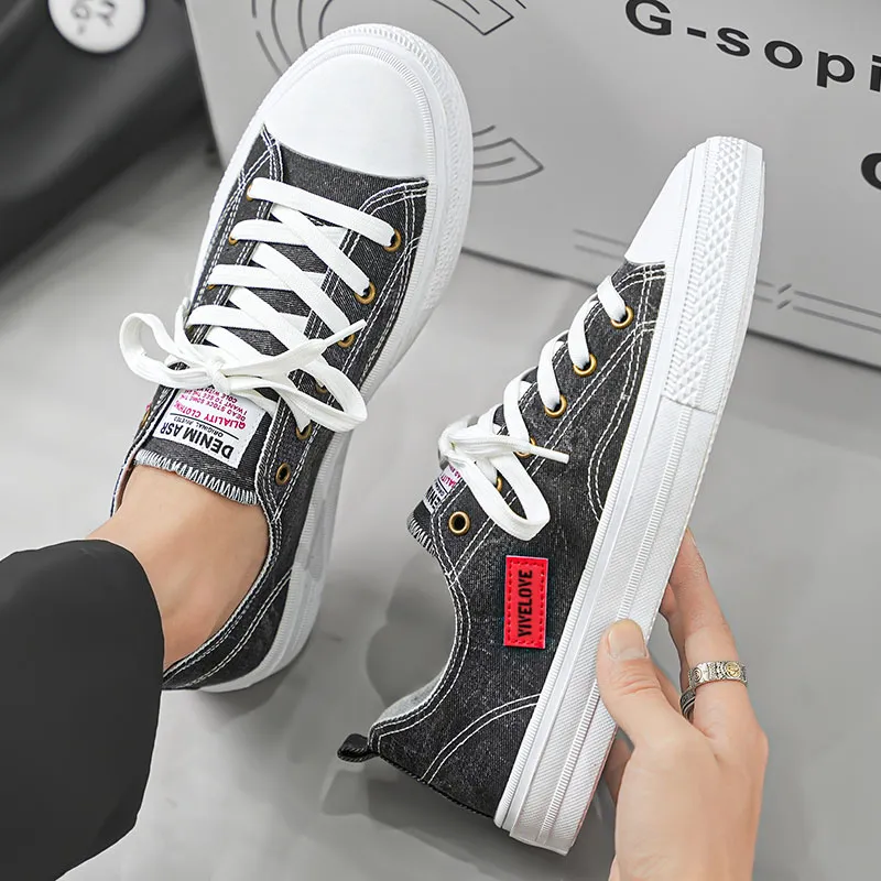YIVELOVE Anti-Slip And Wear-Resistant Breathable Low-Top Canvas Shoes Men's-12