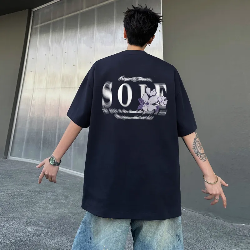 SOIE T Shirts Unisex Navy Blue-2