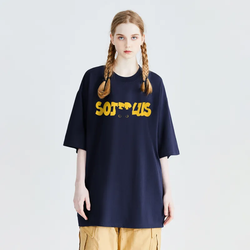 SOIE T-Shirts Unisex Navy Blue-2