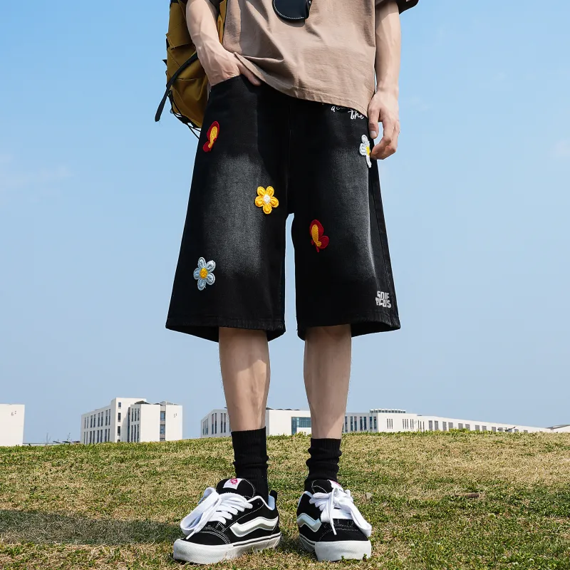 SOIE Denim Shorts Unisex-3