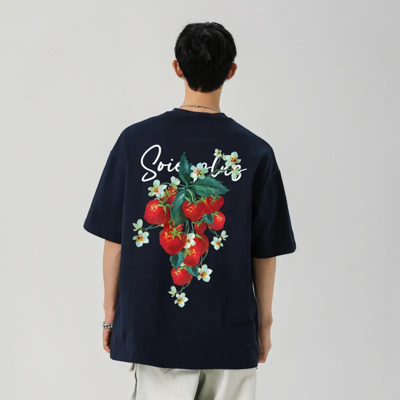 SOIE T-Shirts Unisex Navy Blue-2