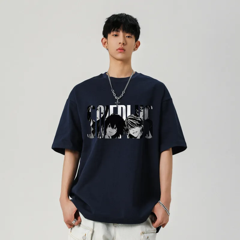 SOIE T-Shirts Unisex Navy Blue-2