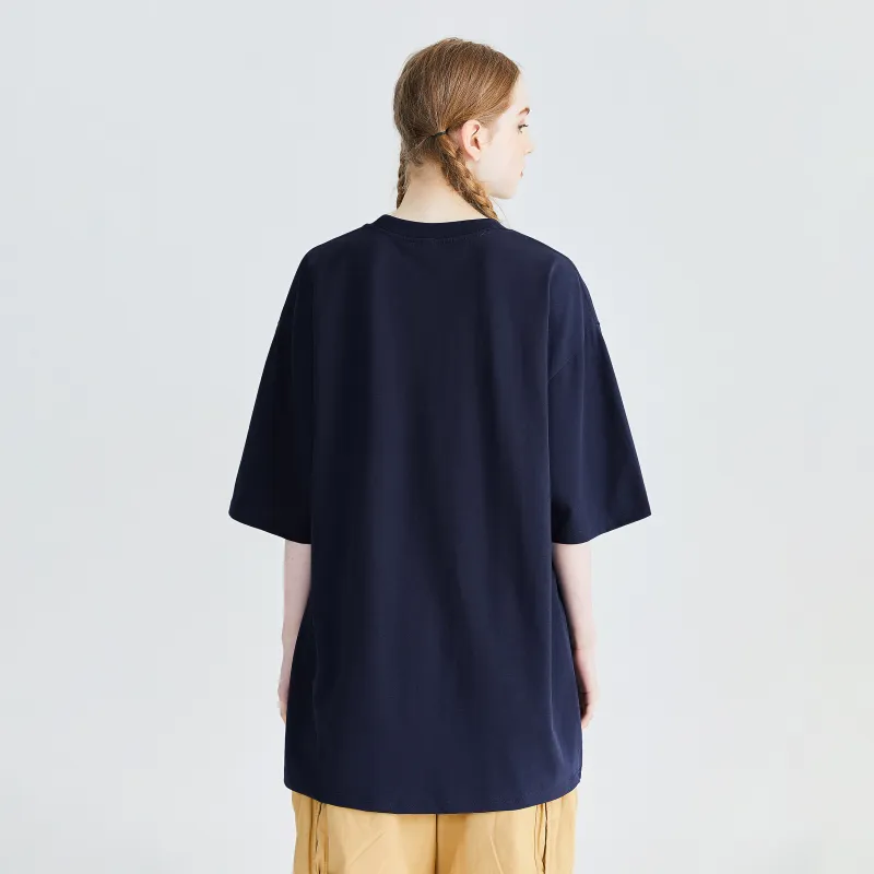 SOIE T-Shirts Unisex Navy Blue-3