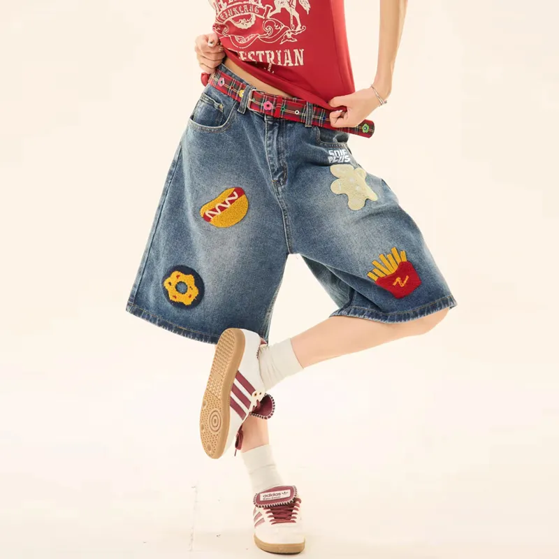 SOIE Denim Shorts Unisex-3