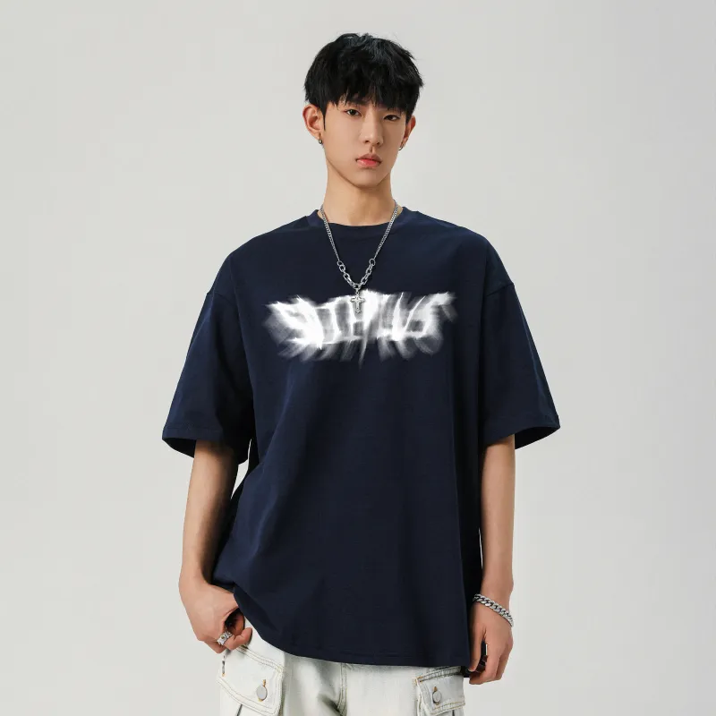 SOIE T-Shirts Unisex Navy Blue-3