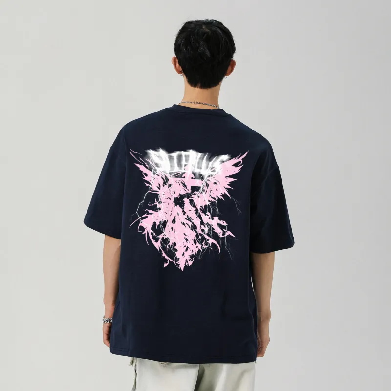 SOIE T-Shirts Unisex Navy Blue-2